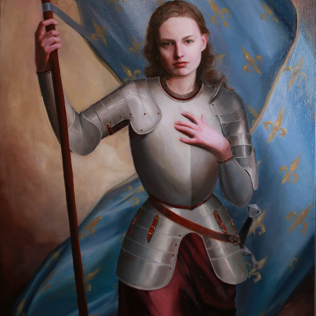 St. Margaret Gabrielle Schadt Fine Art and Illustration Catholic Art Sacred Art Religious Art St. Joseph Mary Mother of God Immaculate Heart of Mary Oil Painting Classes digital artist how to art how to draw how to paint learn art art course